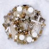 Christmas wreath "Glittering gold" Christmas decorations - 1