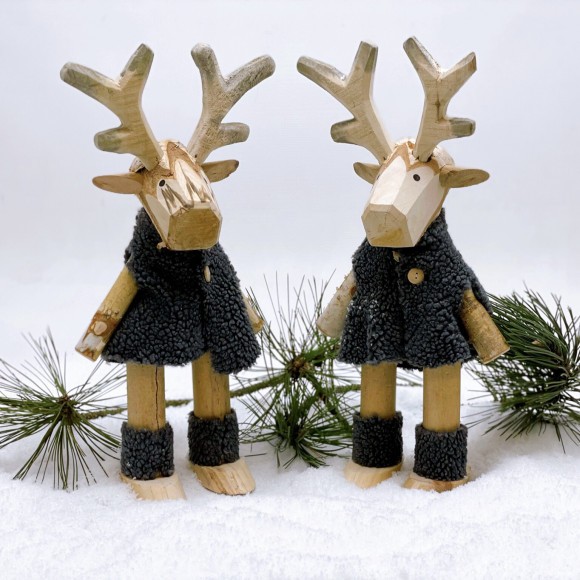 Couple de cerfs Décorations de Noël - 1