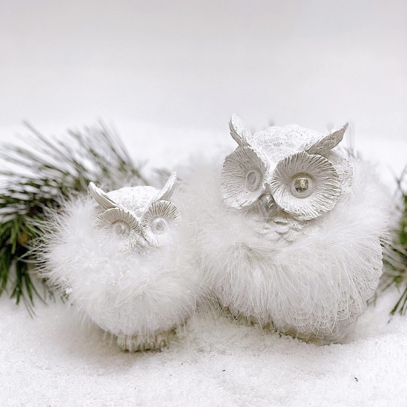 Owl couple Christmas decorations - 1