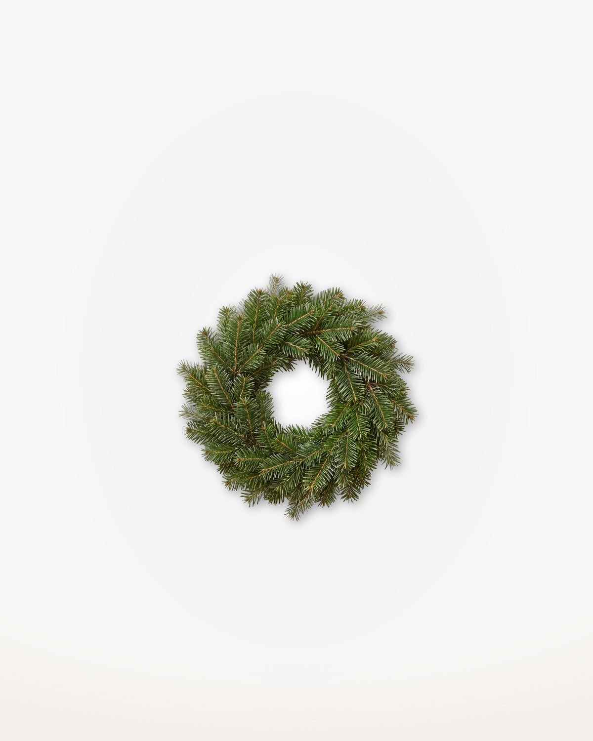 Couronne de Noël Forêt de 30 cm : Nordmann naturel, sans lumière ni décor 