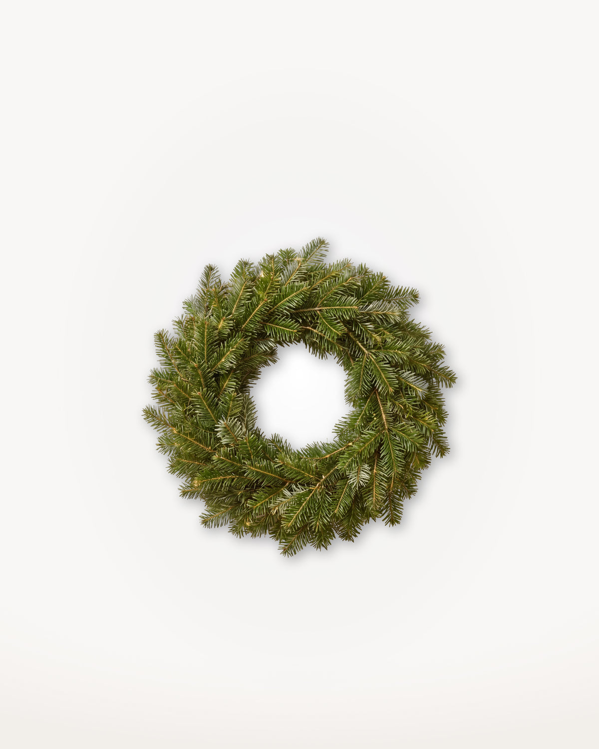 Couronne de Noël Forêt de 40 cm : Nordmann naturel, sans lumière ni décor 