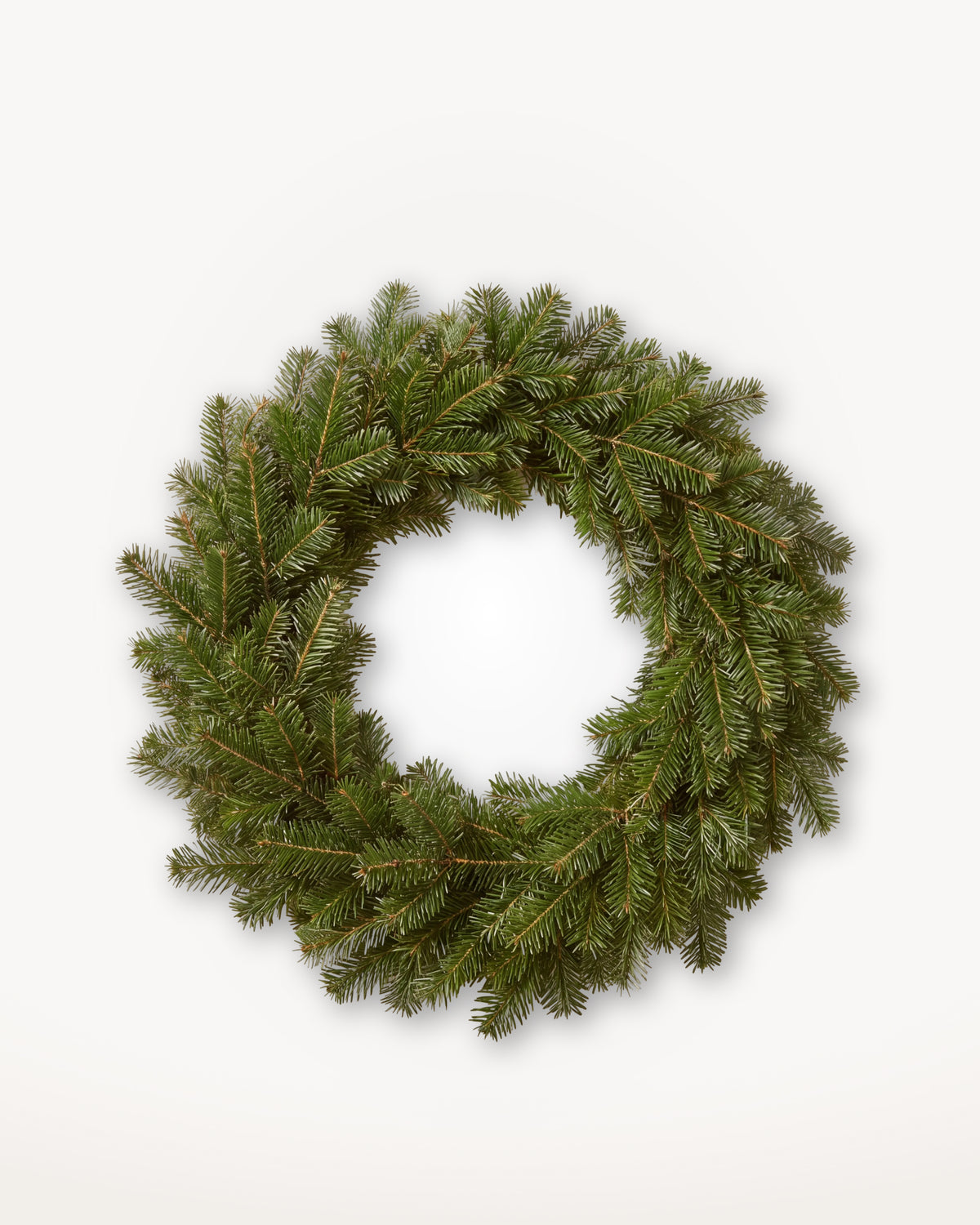 Couronne de Noël Forêt de 60 cm : Nordmann naturel, sans lumière ni décor 