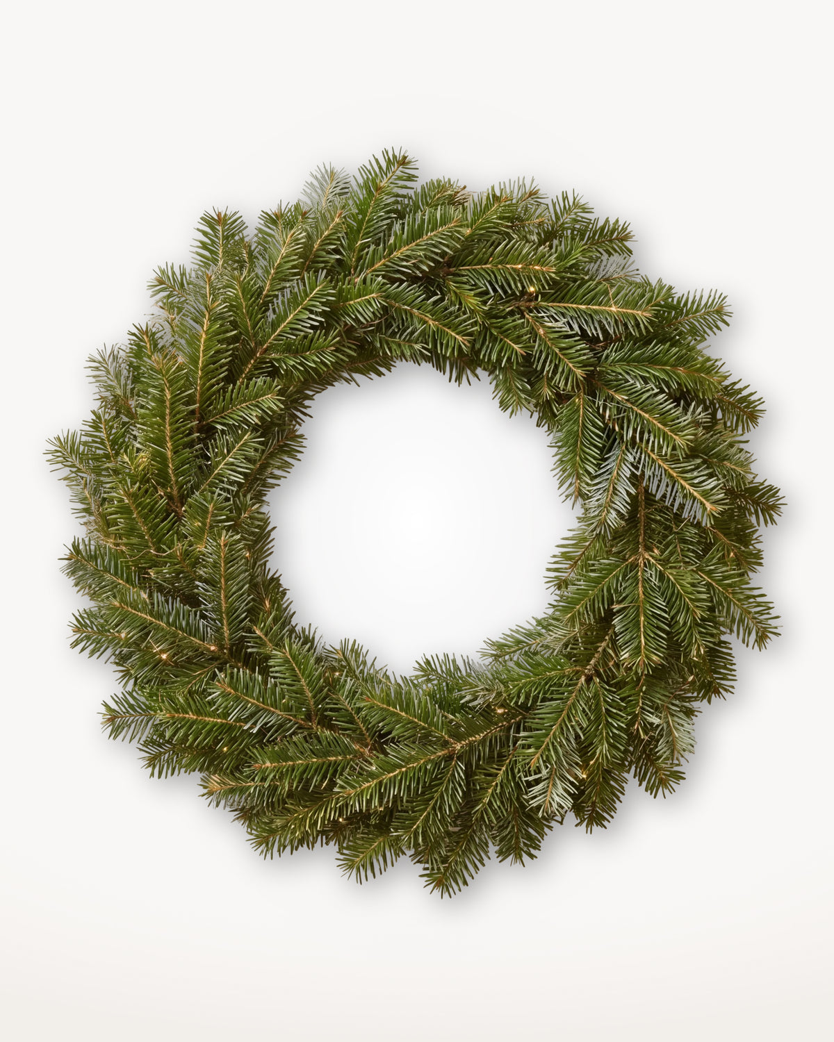 Couronne de Noël Forêt de 70 cm : Nordmann naturel, sans lumière ni décor 