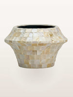 Diva Bianca XXXL rotonde en coffret ivoire orné d'une mosaïque de nacre aux reflets nacrés